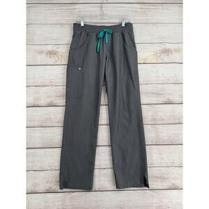 Figs Kade Cargo Scrub Pants Womens Small Gray Stretch
